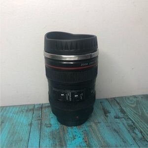 Canon Black and Silver Camera Lens MUG